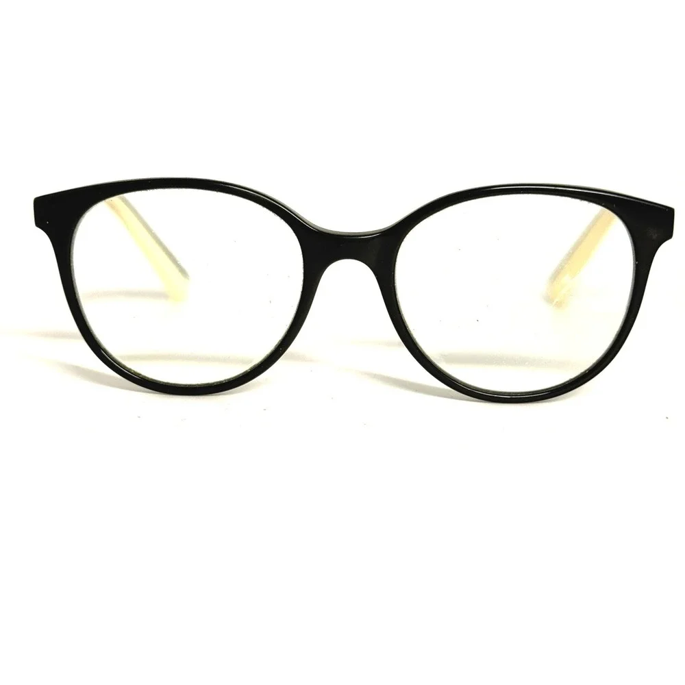 Sonia Rykiel Paris SR7359 Black Cream Eyeglasses Frames 51-18-135 Made in France